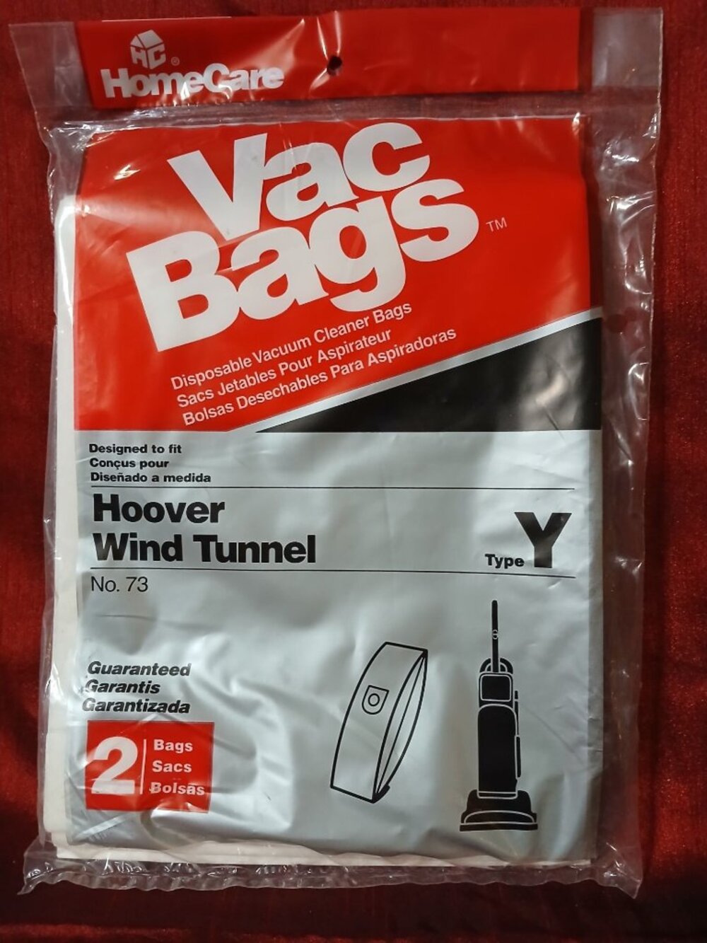 Hoover Wind Tunnel Type Y Vacuum Cleaner Bags 201 J